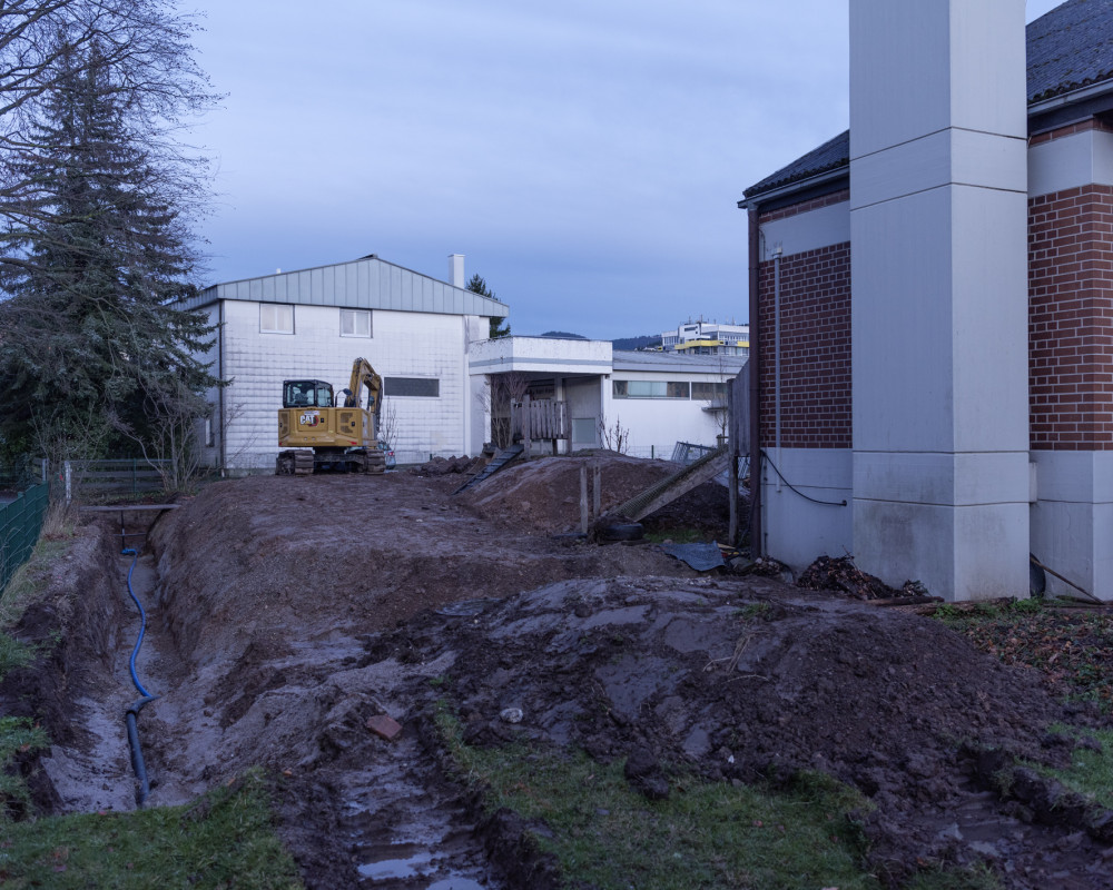 Zuleitungen und Graben