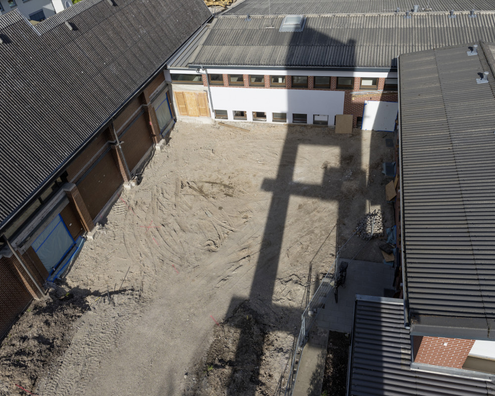 Das Johannesplätzle ist nun vollständig leer.