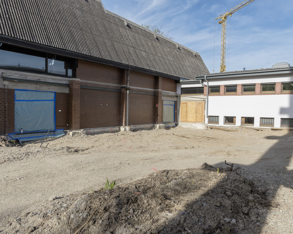 Das Johannesplätzle ist nun vollständig leer.