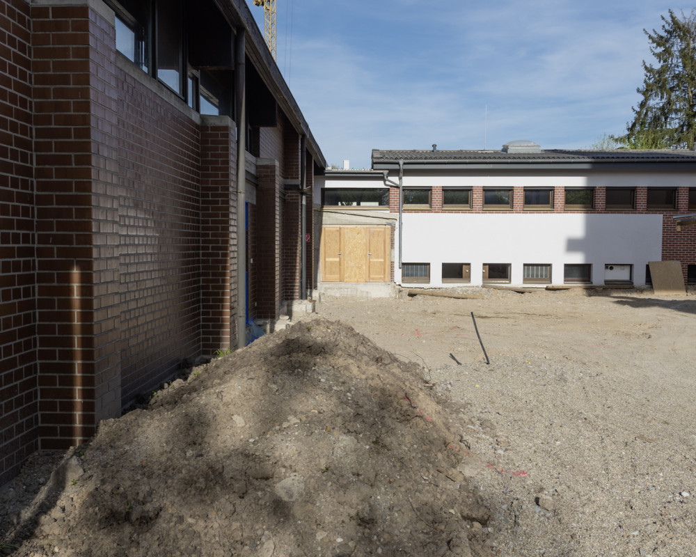 Das Johannesplätzle ist nun vollständig leer.