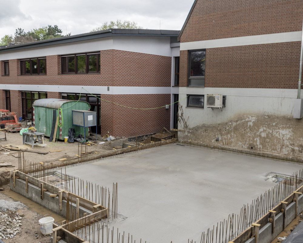 Mehrzweckraum, Bodenplatte