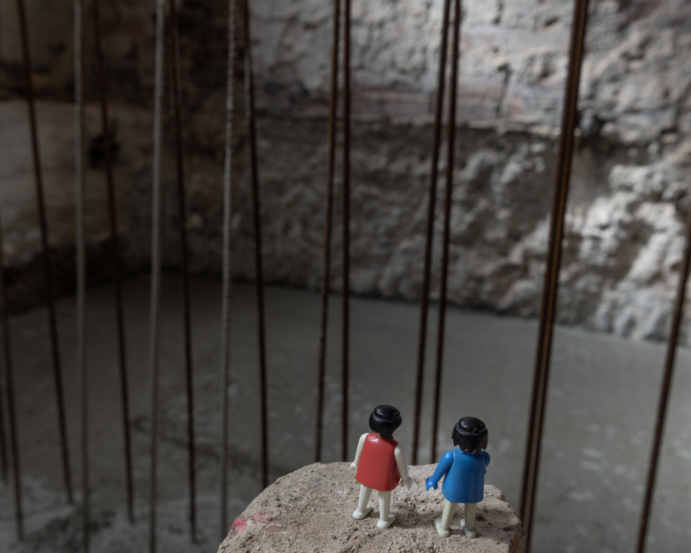 "Schaumal Hannah, das Fundament für den Fahrstuhl ist schon fertig"