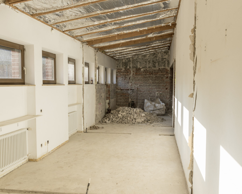 Vorbereitung für den Aufzugschacht