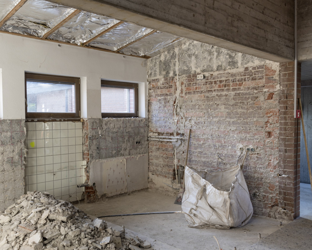 Vorbereitung für den Aufzugschacht