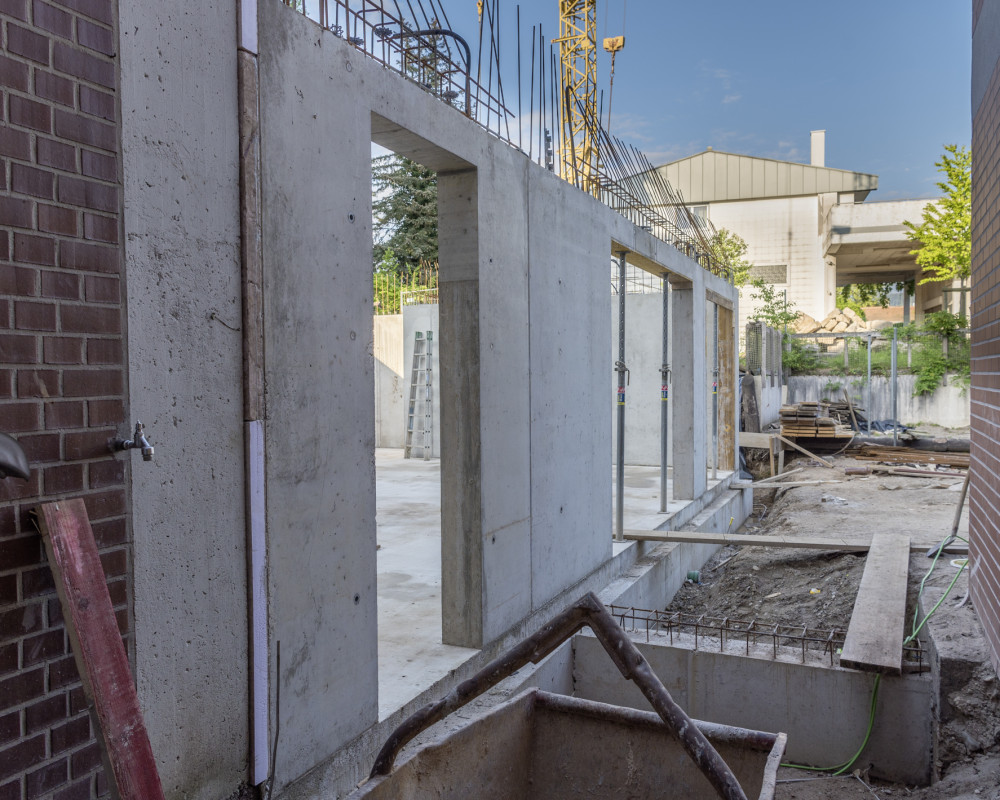 Die Wände sind fertig