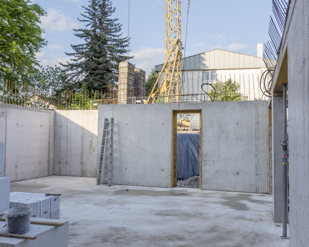 Die Wände sind fertig