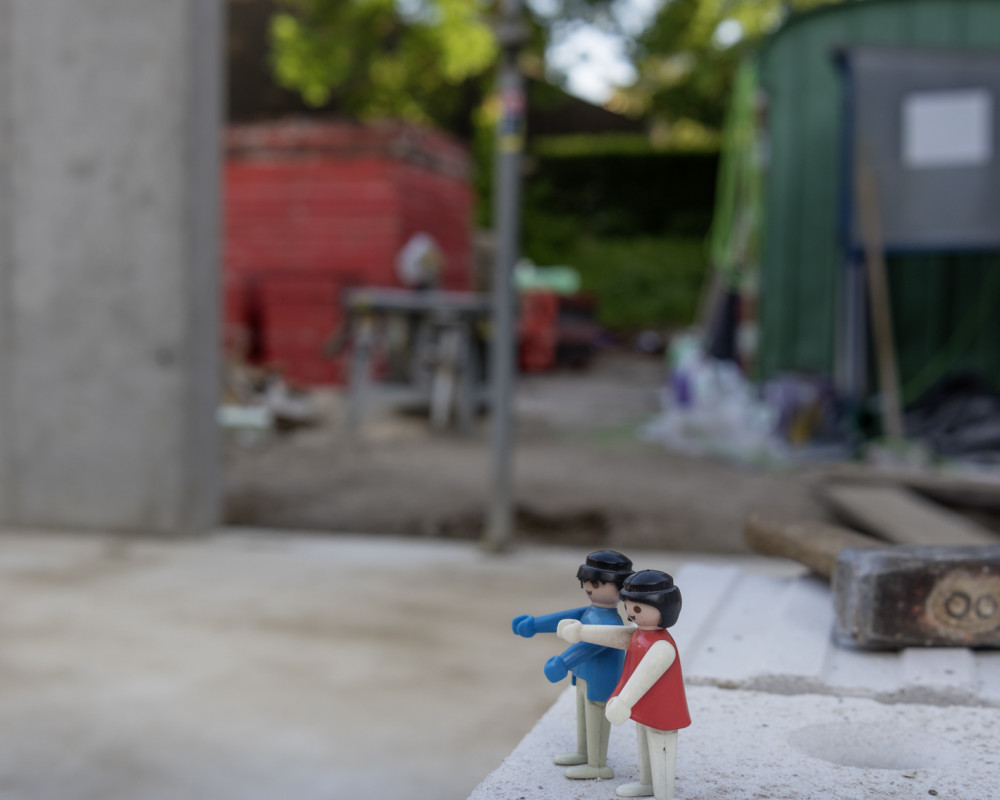 "Jetzt sind die Wände schon fertig betoniert!"