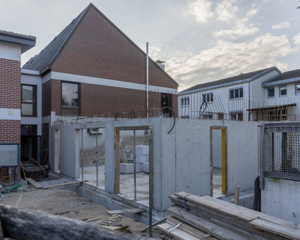 Die Wände sind fertig