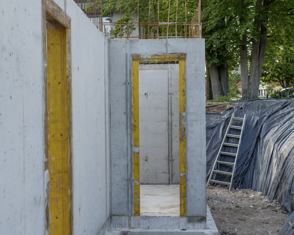 Die Wände sind fertig