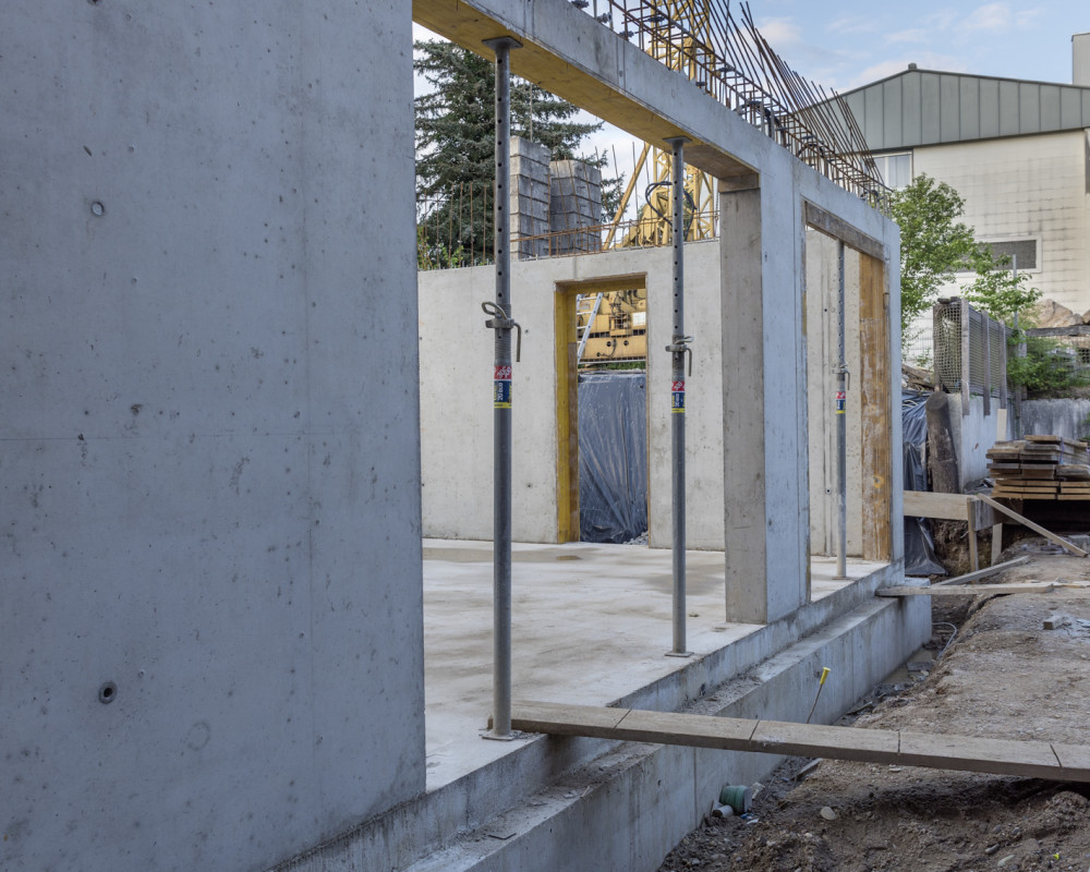 Die Wände sind fertig