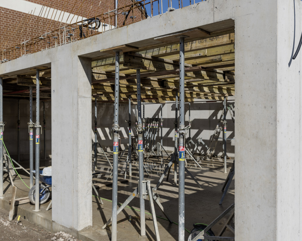 Die Wände sind fertig