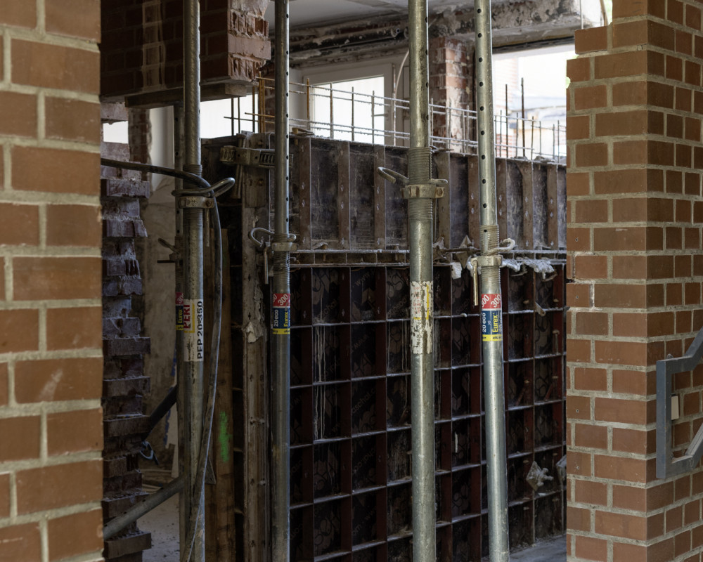 Die Wand wird eingezogen