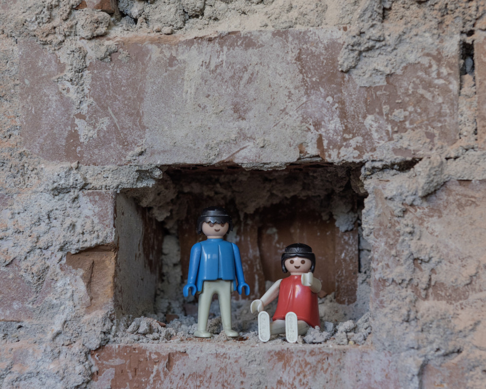 "Und das wird unser Wohnzimmer, Hannes!"