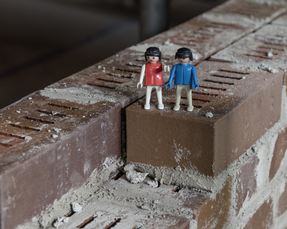 "Die können ja soger Klinker mauern!"