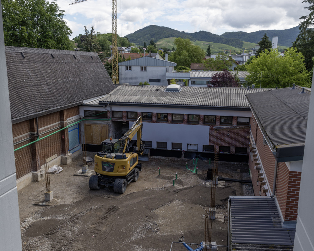 Fundamente und Abwasserrohre