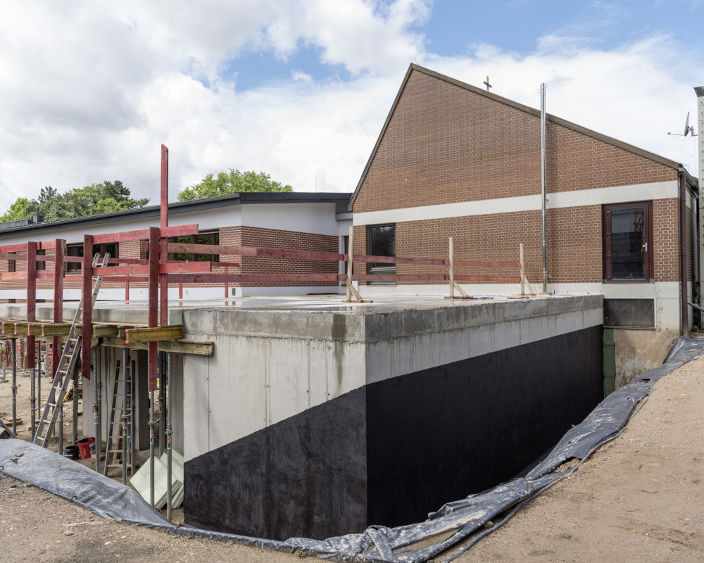 Die Decke ist jetzt fertig