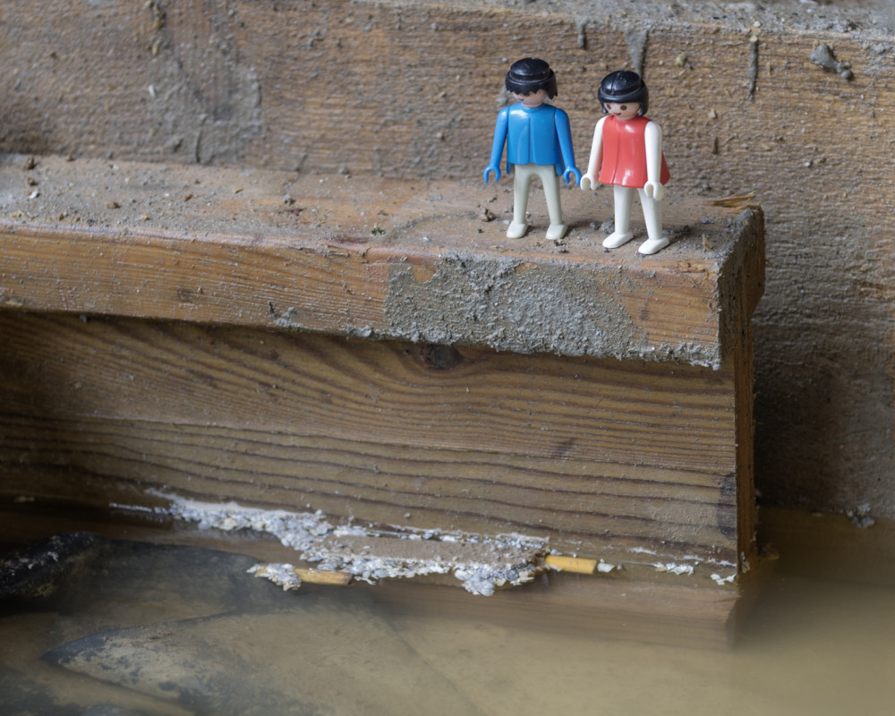 "Wir könnten doch wieder eine Boots ... " "Nee, Hannah, in der Dreckbrühe!"