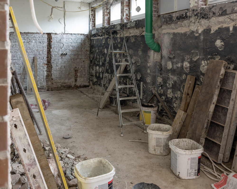 Waschräume – Das Loch ist zugemauert