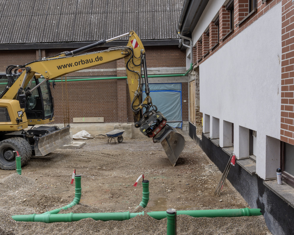 Abwasser und Fundament