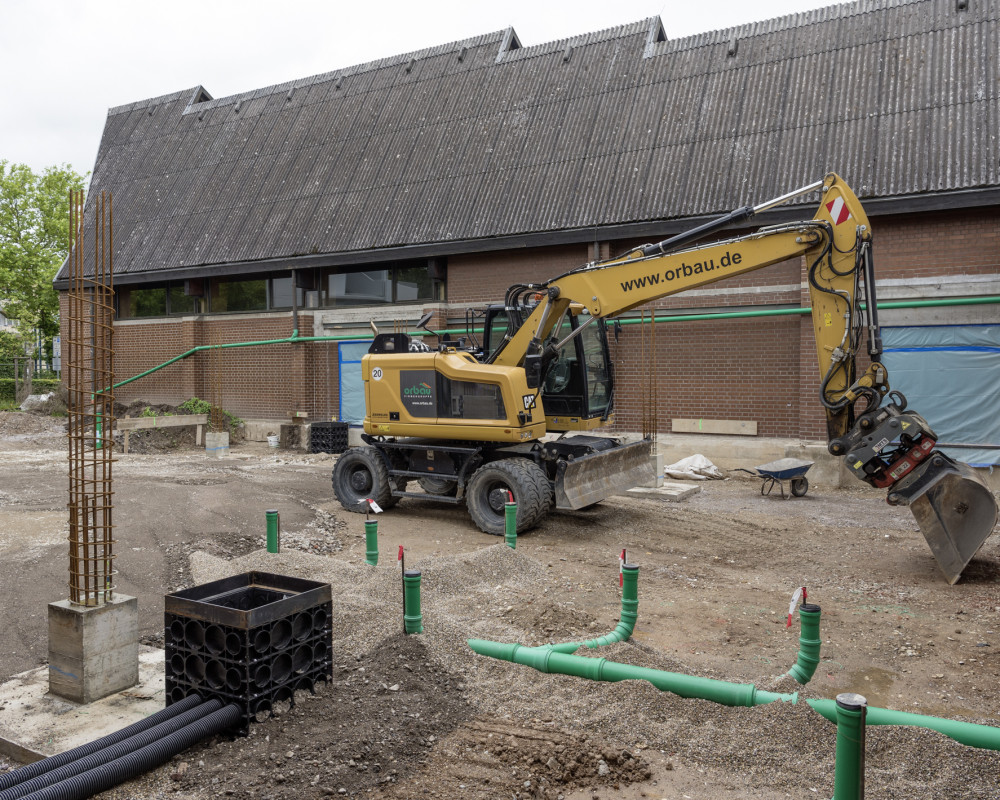 Abwasser und Fundament