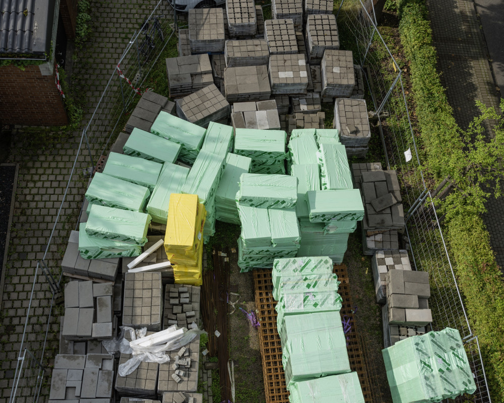 Materiallager, Dämmplatten