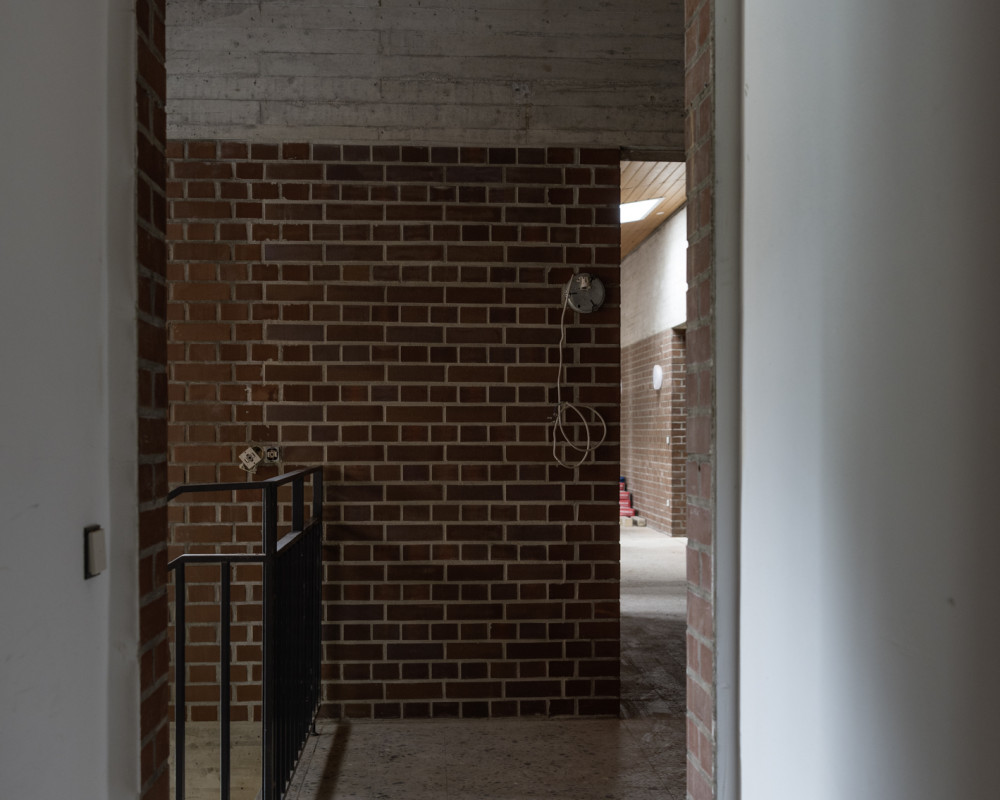 Ehemaliger Bürozugang ist zugemauert