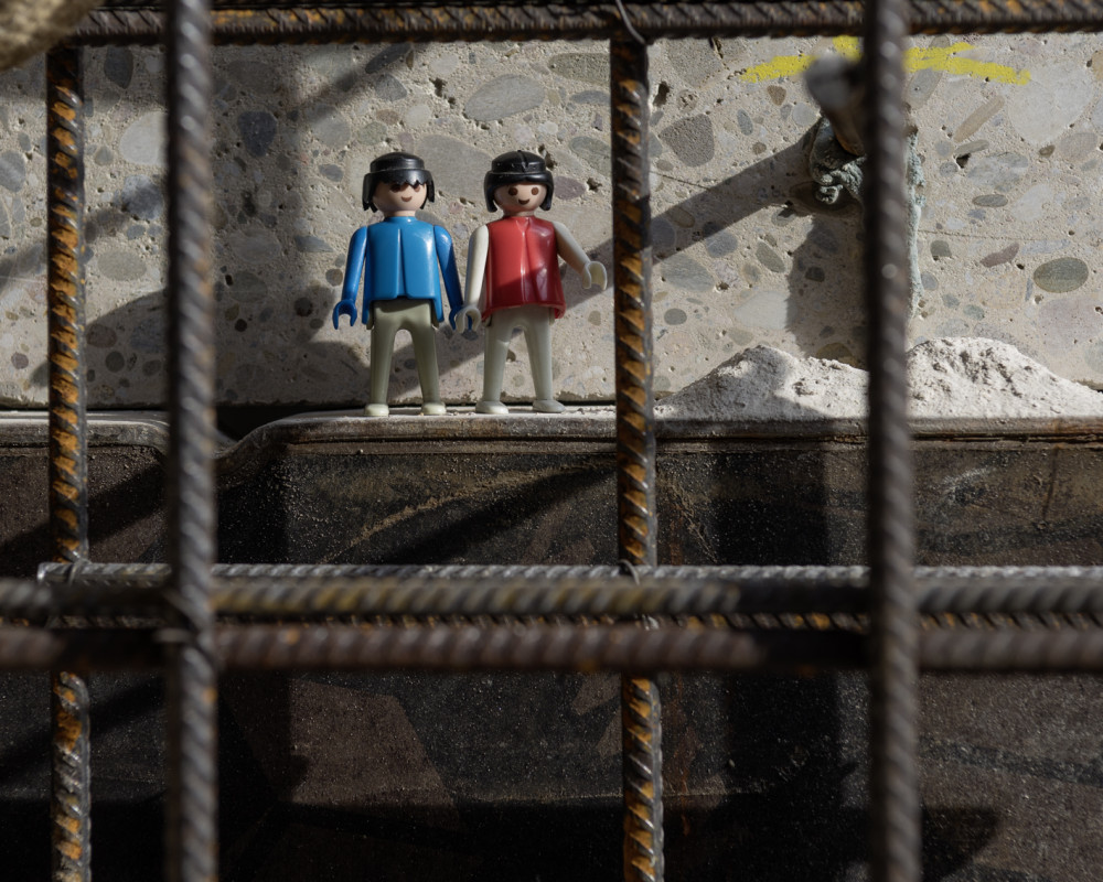 "Ich glaube, das dauert noch, bis wir Aufzug fahren können!"