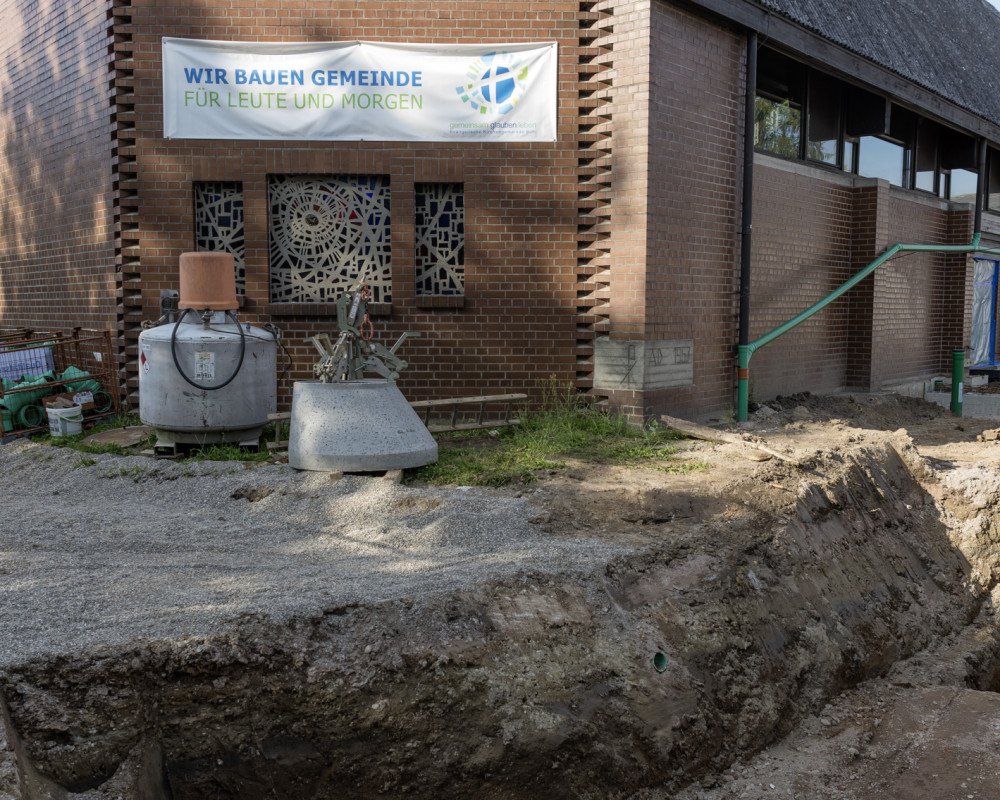 Der Anschluss wird vorbereitet