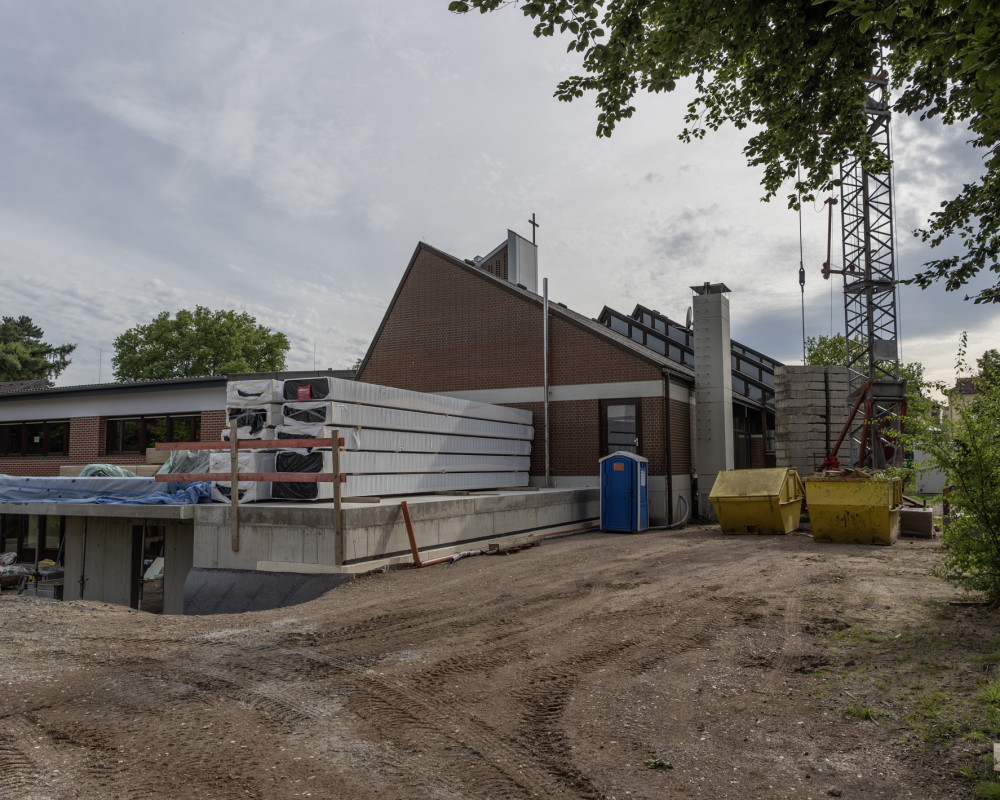 Der Krahn ist abgebaut