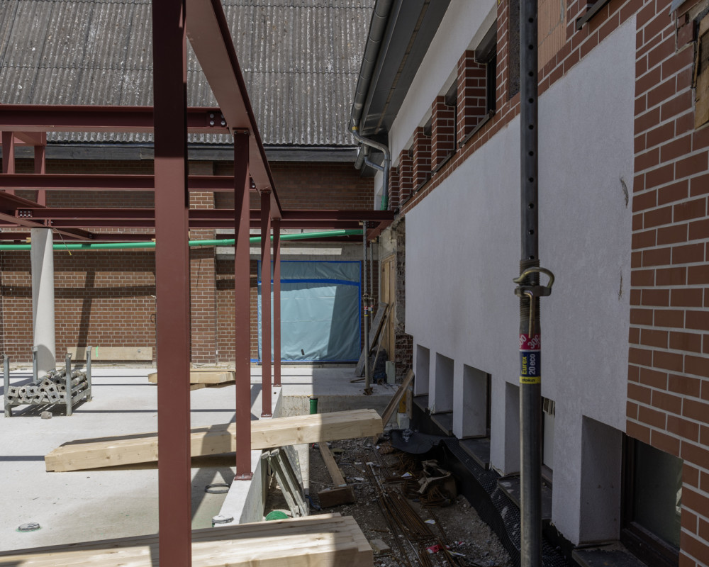 Neuer Küchenbereich und Lichthof