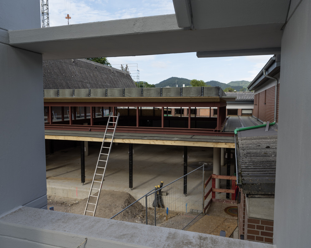 Das Dach wird abgedichtet