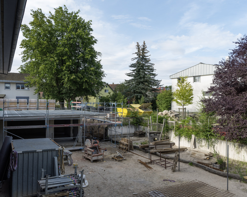 Das Gerüst wird gestellt