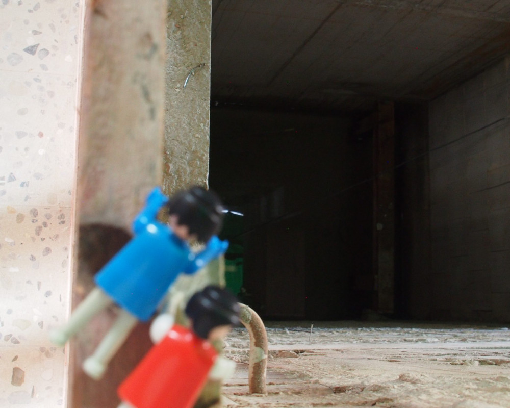 "Ohne Schalung sieht das noch viel tiefer aus!"