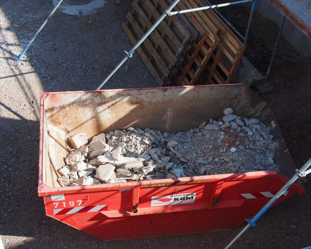 Die Reste der Treppe!