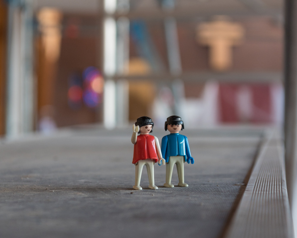 "Schau mal Hannes, jetzt haben wir sogar eine Galerie im Saal."