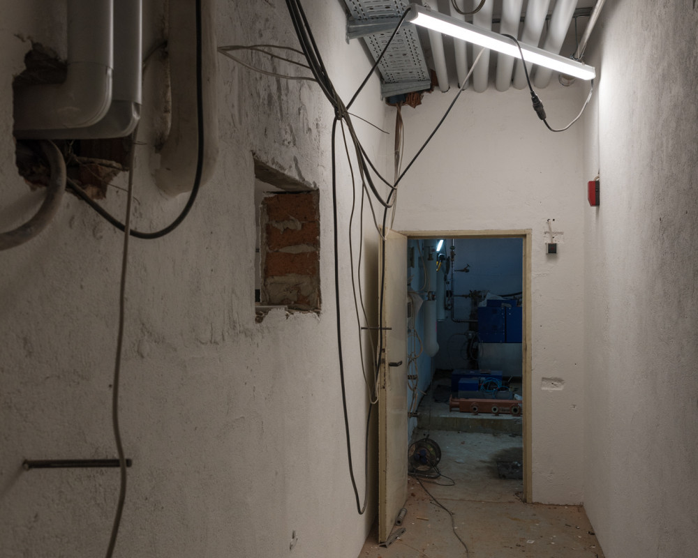 Die alte Heizunganlage ist abgebaut