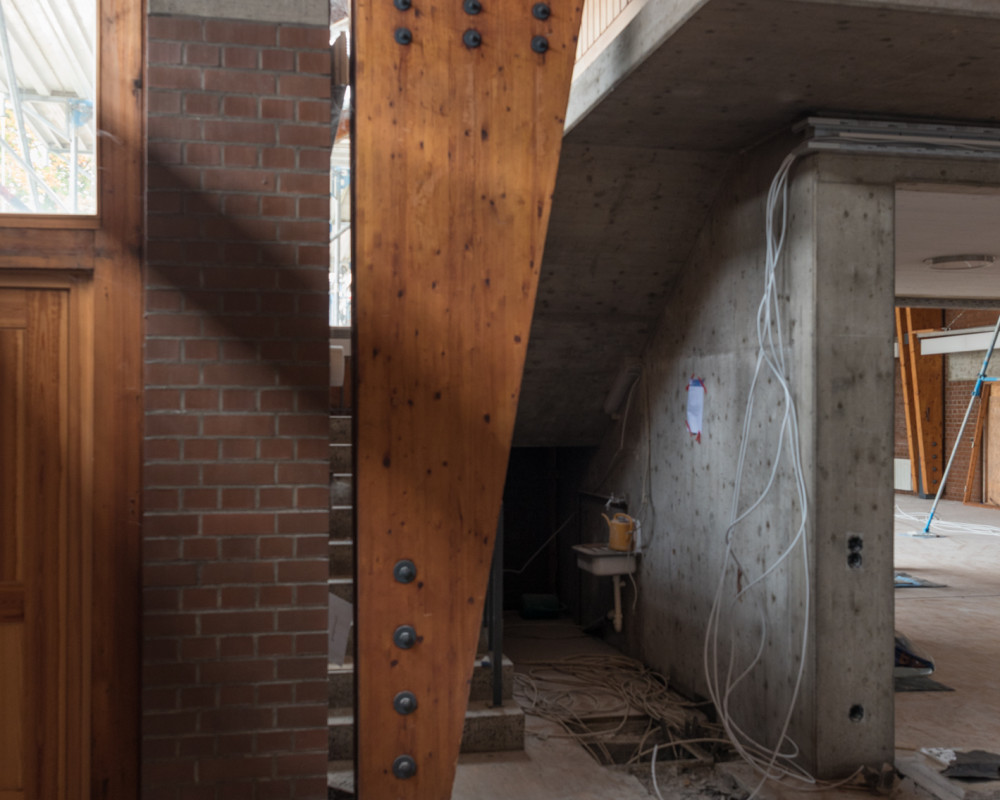 Die alte Elektrik wurde entfernt.