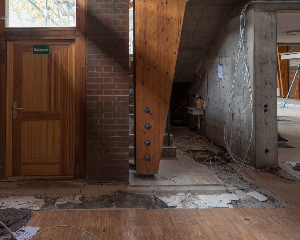 Die alte Elektrik wurde entfernt.