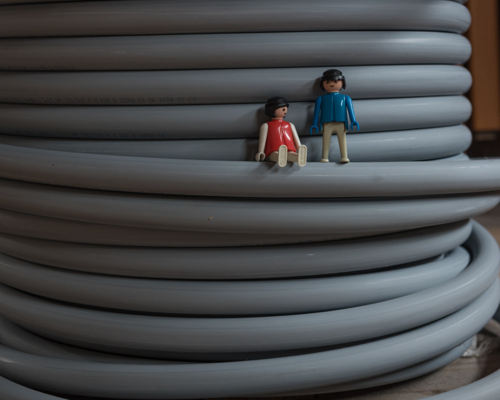 "Boa, das sind dicke Kabel!"