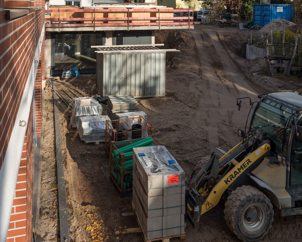 Die Drainierung wird vorbereitet