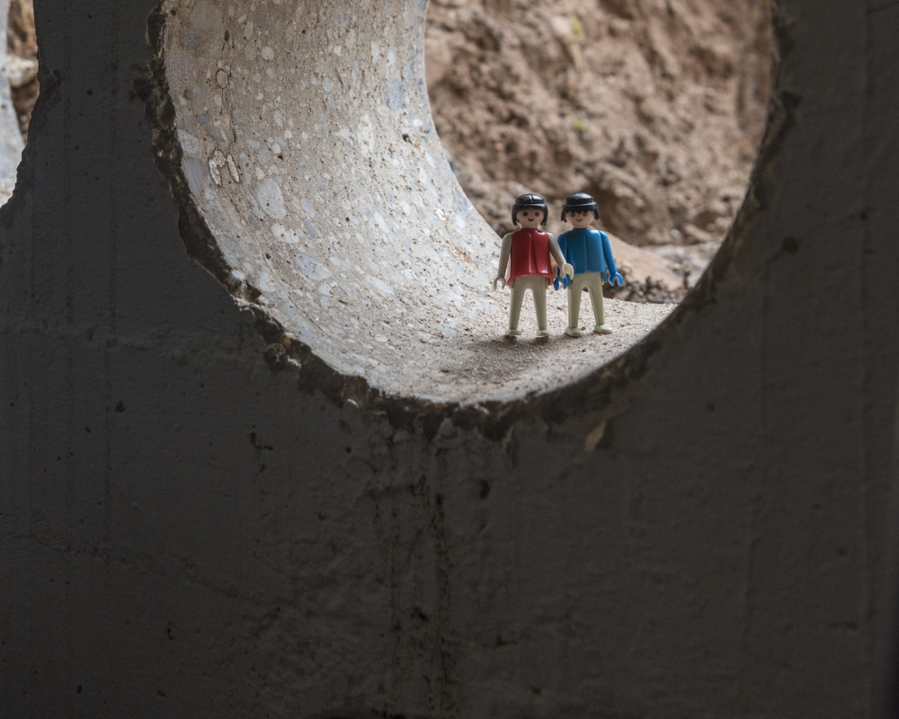 "Oh, da ist aber jemand mit dem Kopf durch die Wand!"