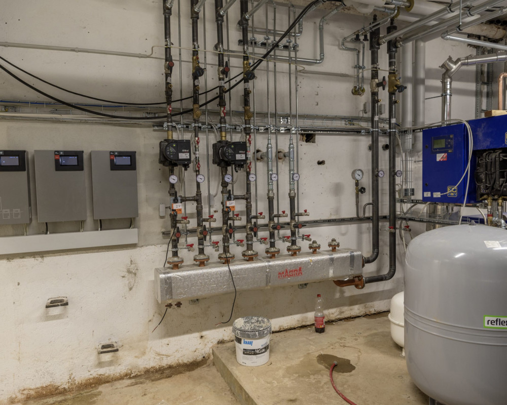 Die Wärmepumen sind nun fertig installiert und in Betrieb.