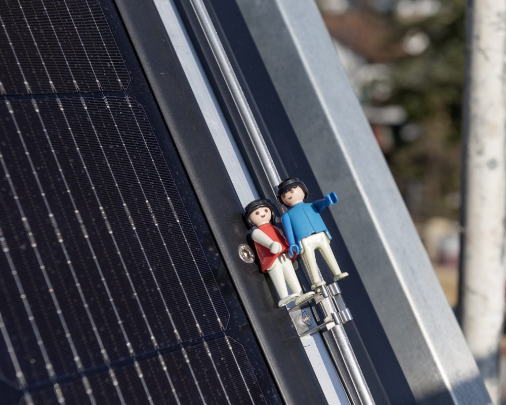 ""Das ist ganz schön steil hier!"