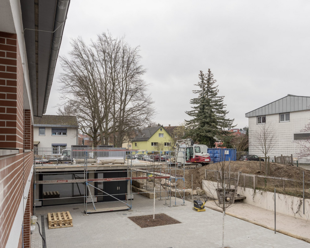 Der Mehrzweckraum wurde angerüstet.