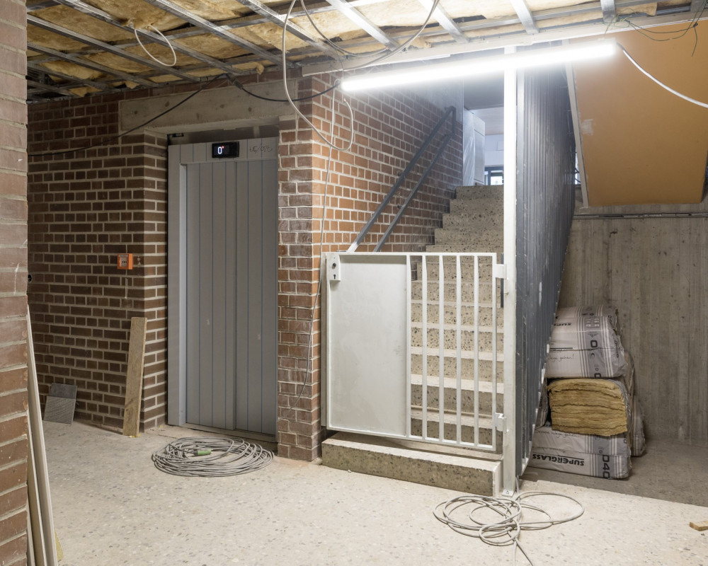 Der Kindergarten Zugang wurde Kindgerecht gesichert.