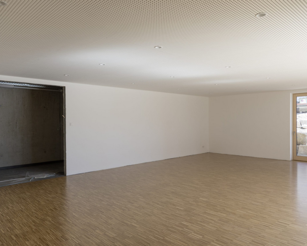 Das Parkett wurde verlegt