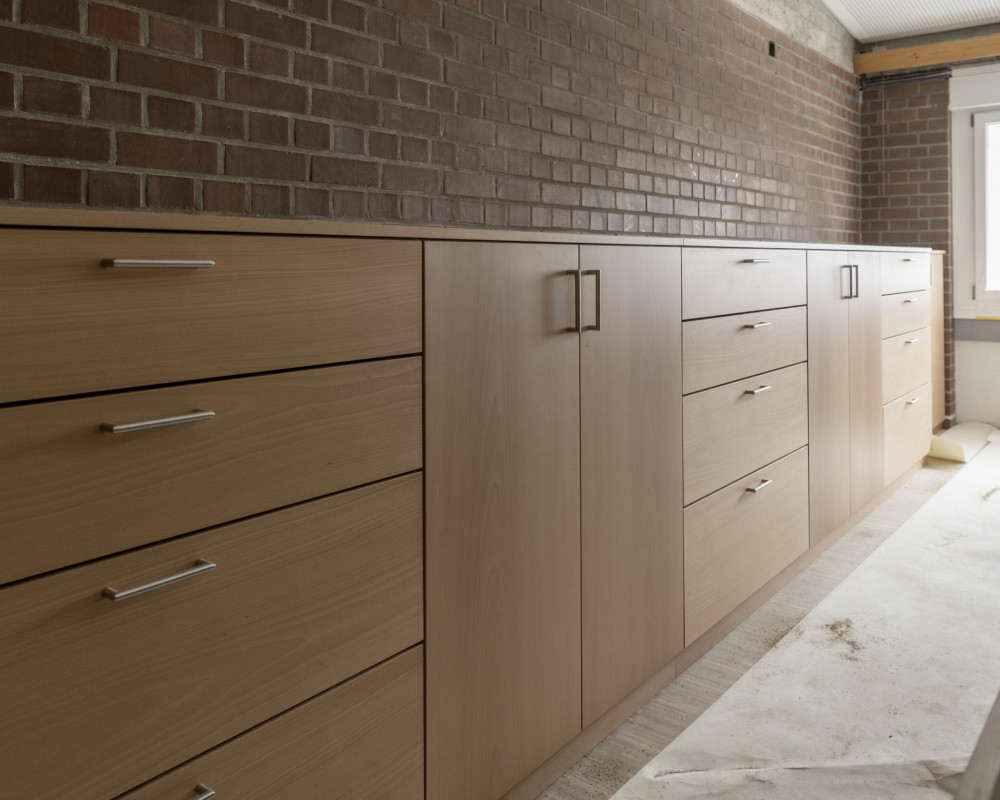 Auch hier wurde der Schrank eingebaut.