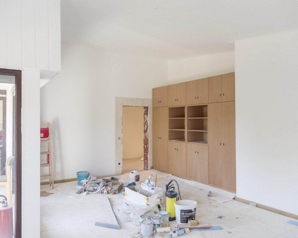 Auch hier wurde der Schrank eingebaut.