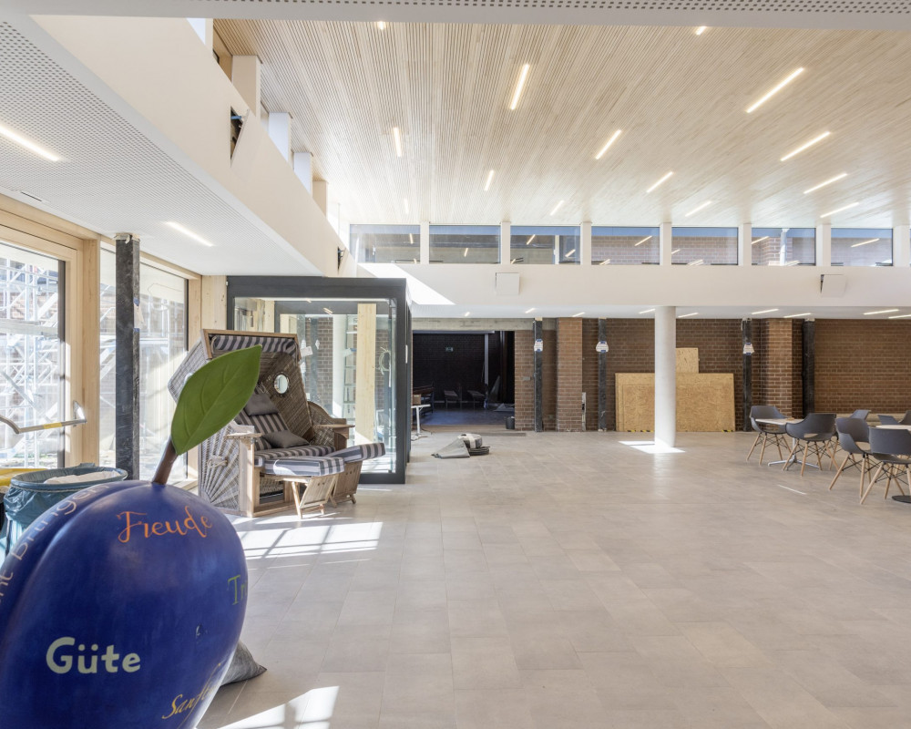 Fast schon bereit für das Einweihungsfest.