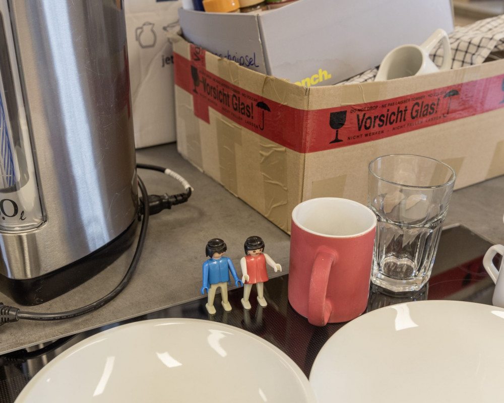 "Hannes, hast du die Kaffebecher gesehen?"